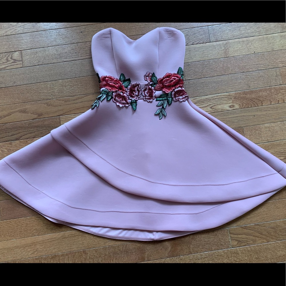 Strapless pink dress - Picture 2 of 2
